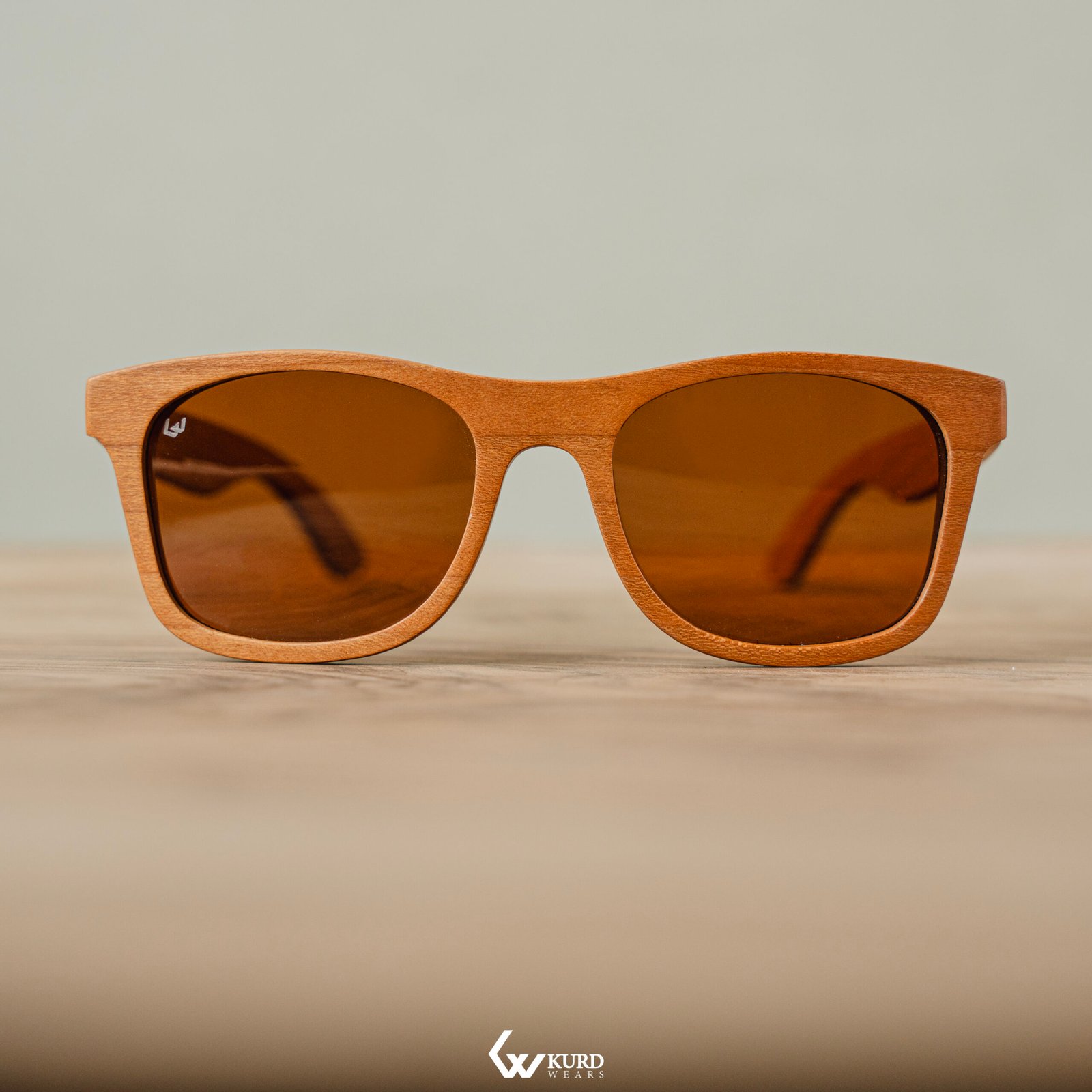 Classic Gold Wooden Sunglasses