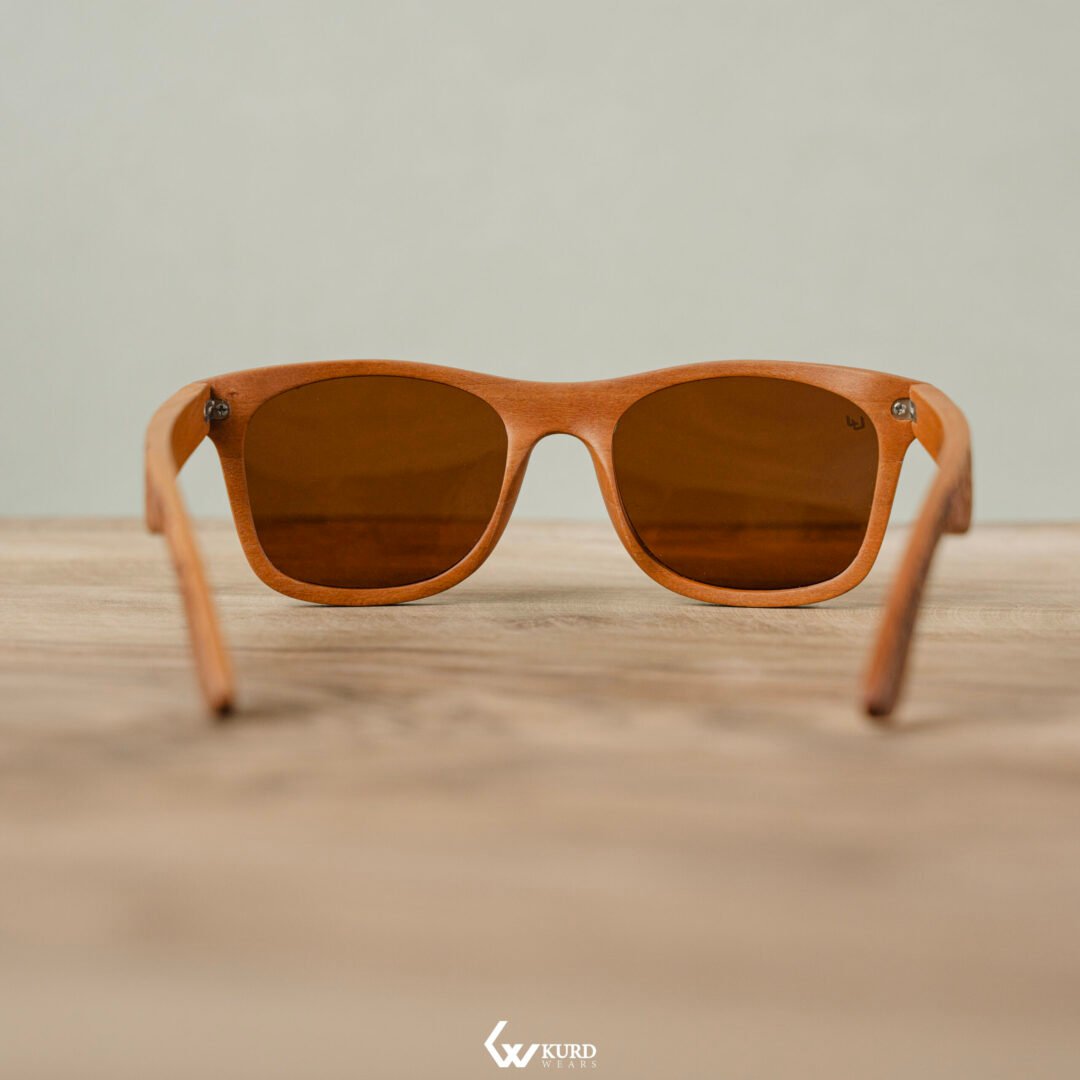 Classic Gold Wooden Sunglasses - Image 7