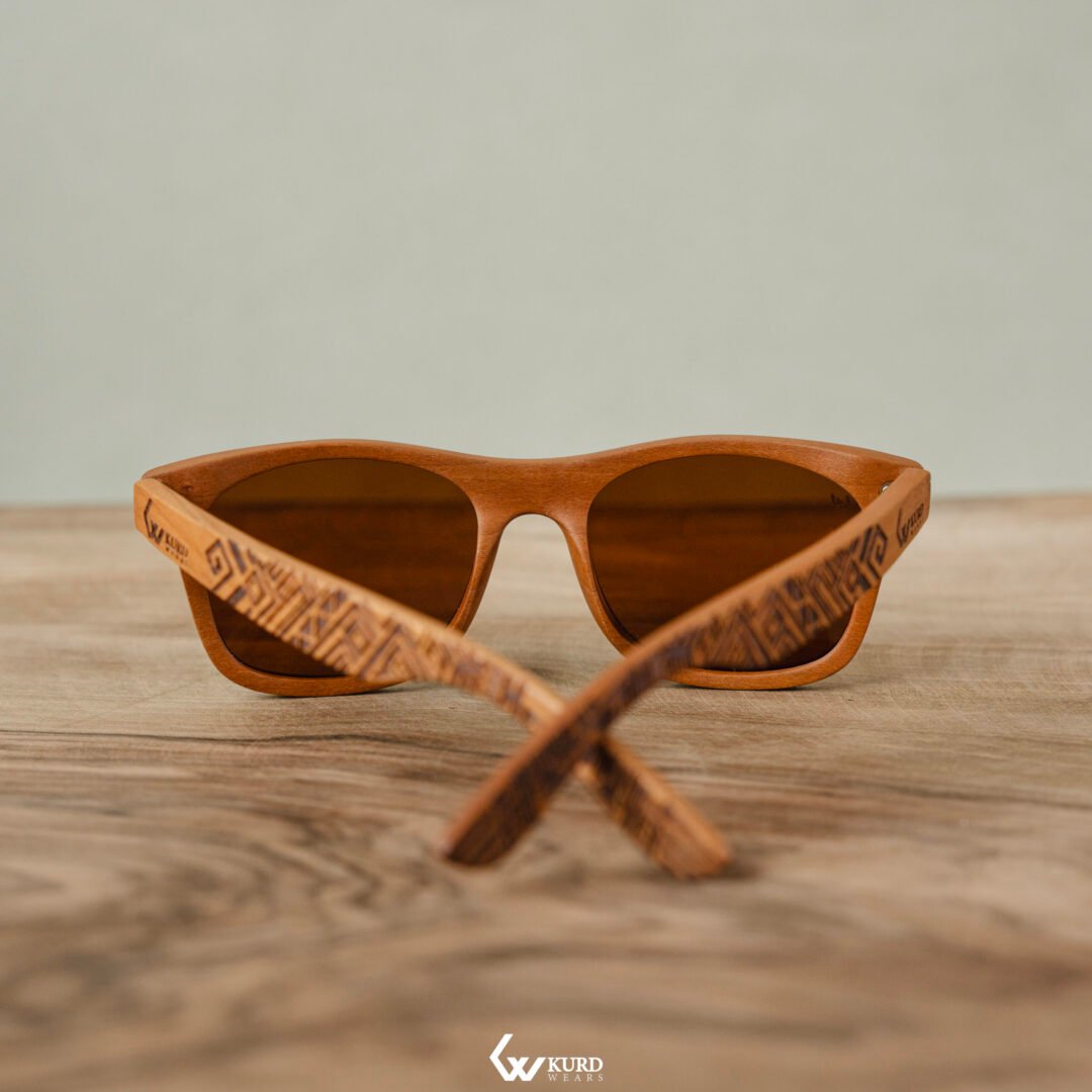 Classic Gold Wooden Sunglasses - Image 8