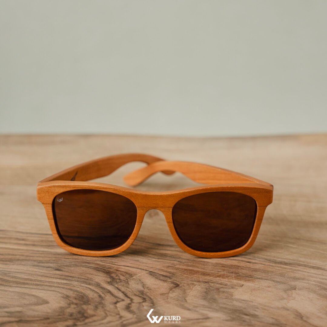 Classic Gold Wooden Sunglasses - Image 4