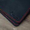 Bifold Wallet - Black Red Stitches