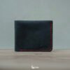 Bifold Wallet - Black Red Stitches