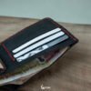 Bifold Wallet - Black Red Stitches
