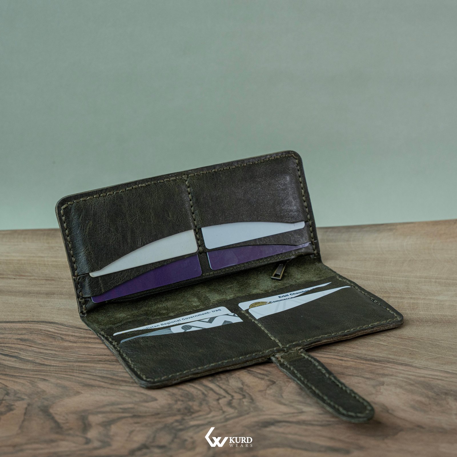 Artisan Long Wallet - Green Divan