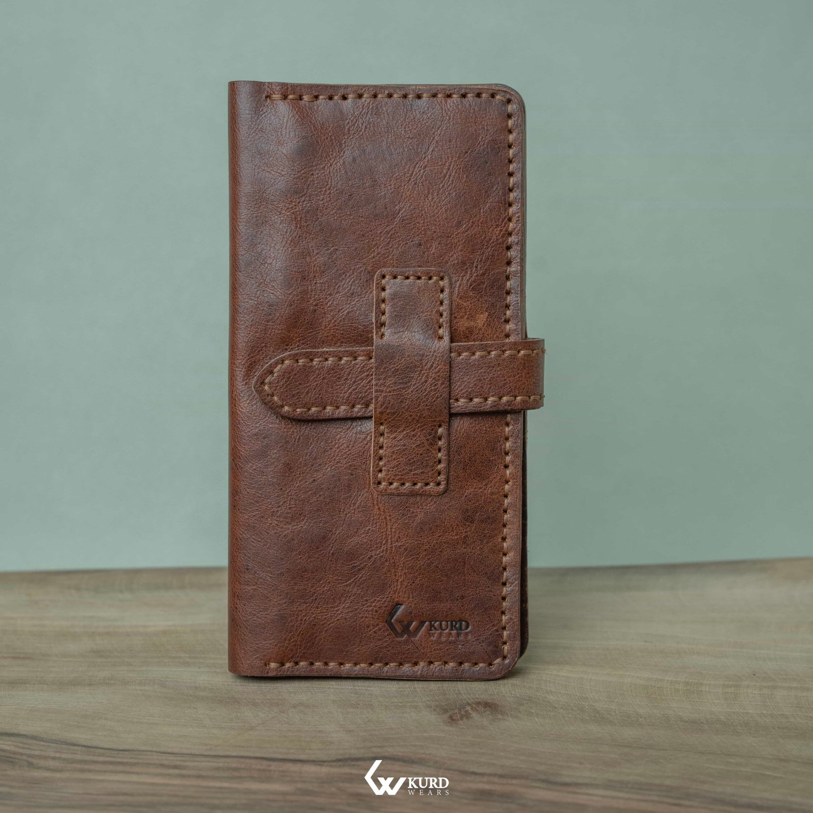 Artisan Long Zipper Wallet - Brown Divan