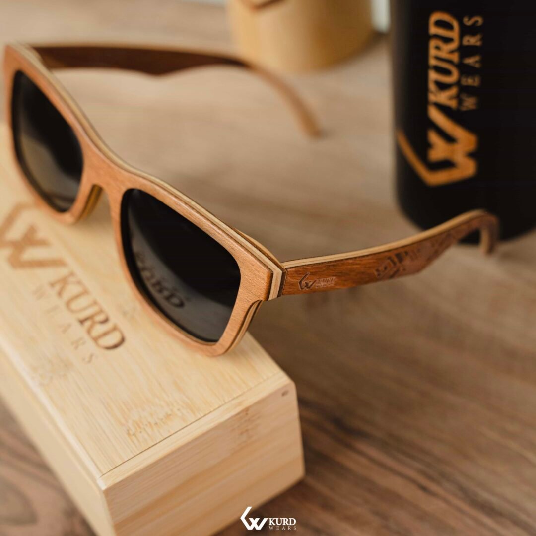 Classic Gold Wooden Sunglasses