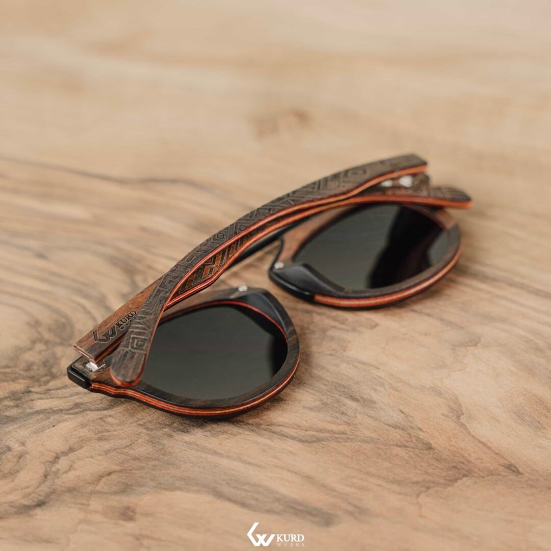 SKA Black Wooden Sunglasses