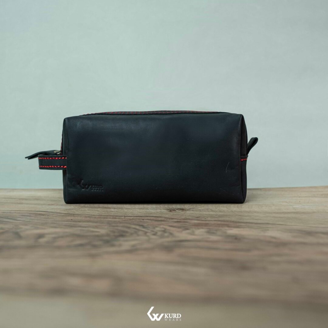 Premium Handbag - Black and Red Stitches