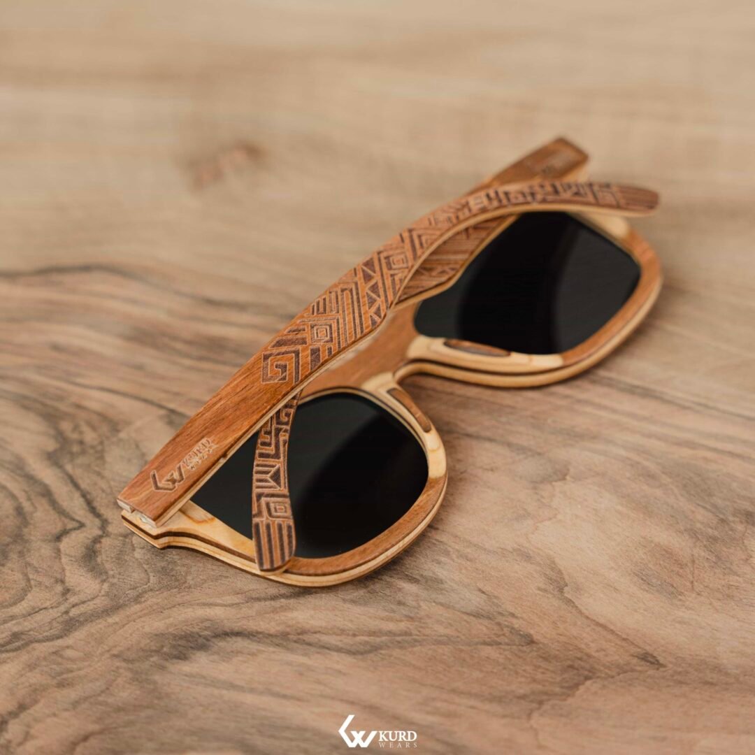 Classic Gold Wooden Sunglasses