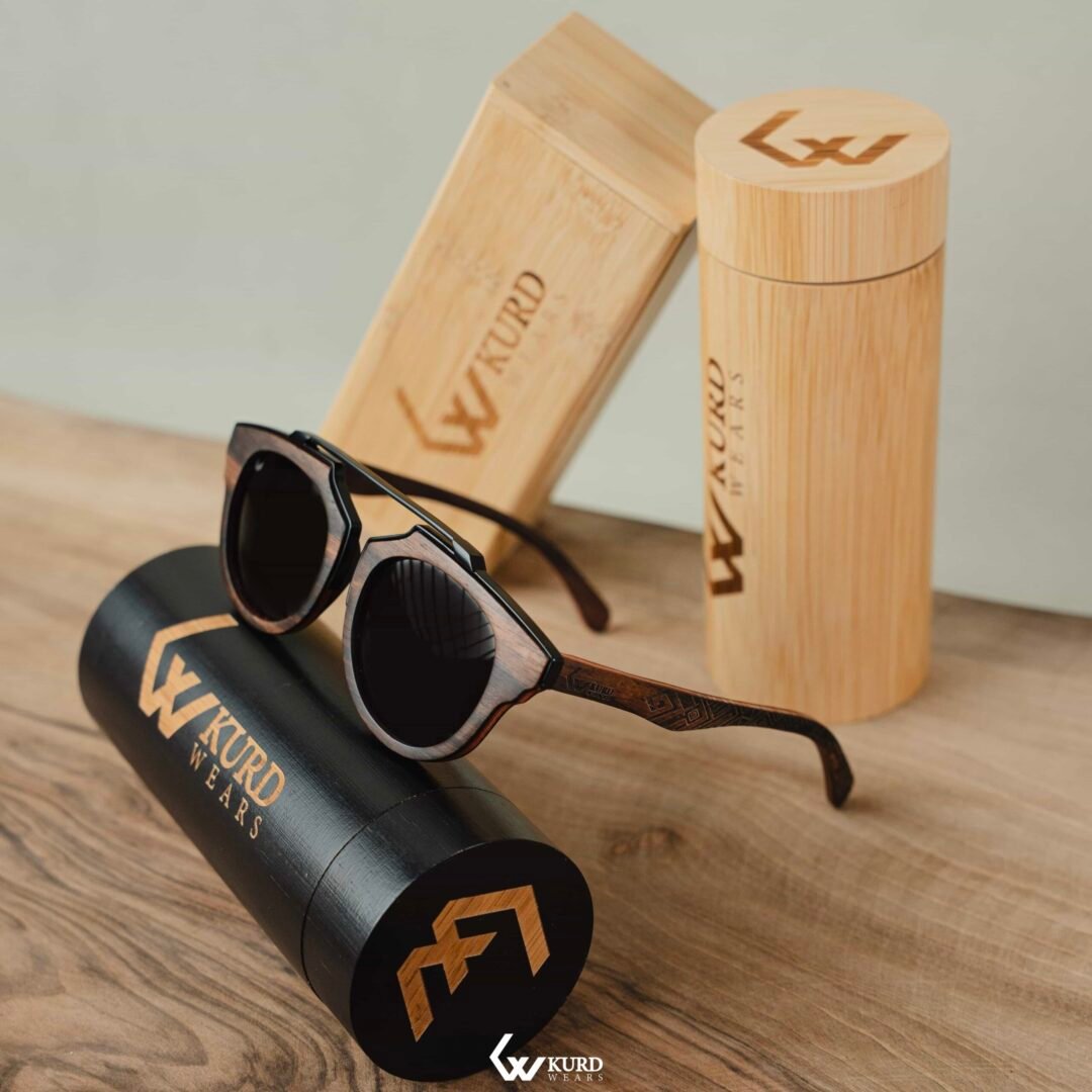SKA Black Wooden Sunglasses