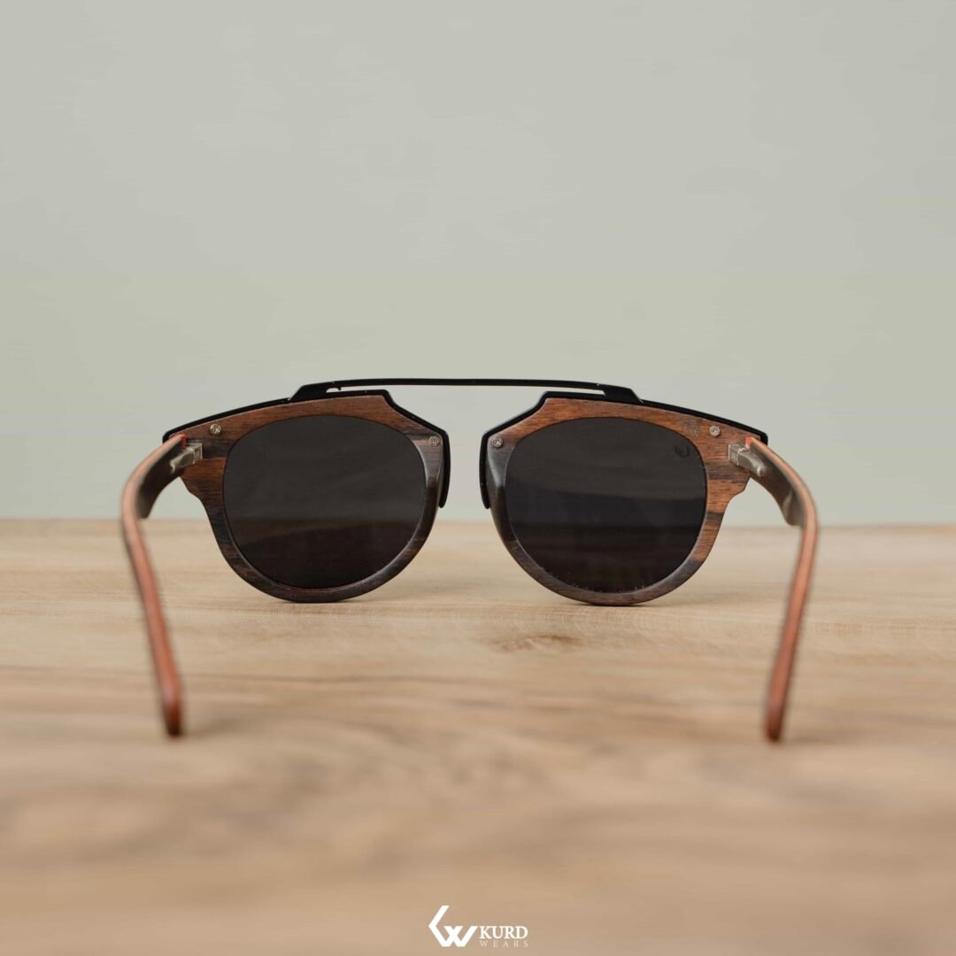 SKA Black Wooden Sunglasses
