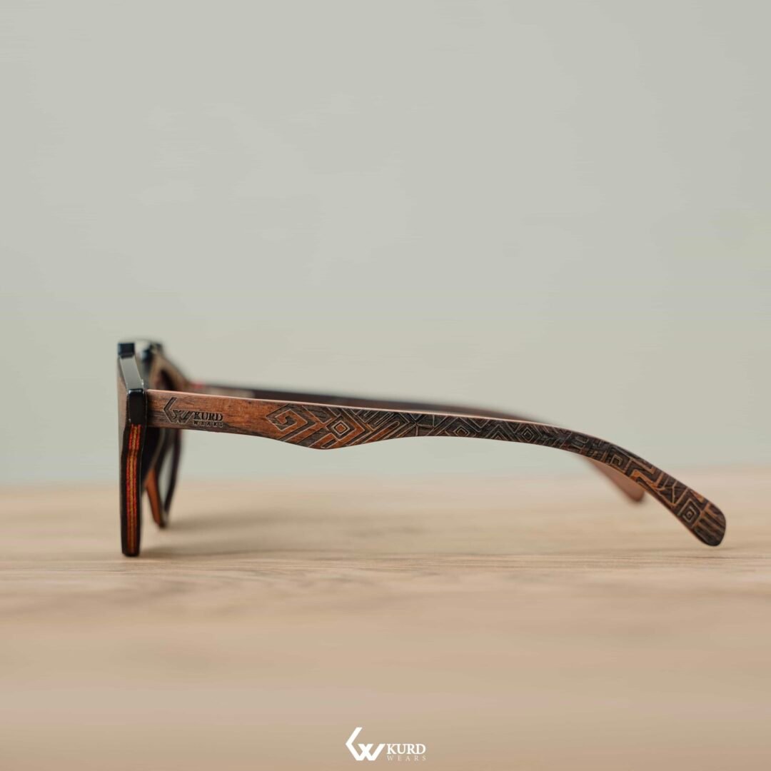 SKA Black Wooden Sunglasses