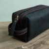 Premium Handbag - Black and Red Stitches