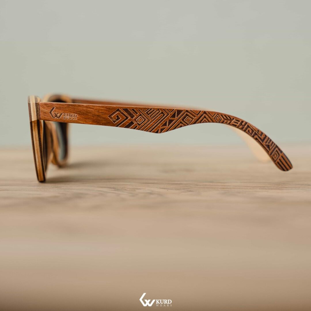 Classic Gold Wooden Sunglasses