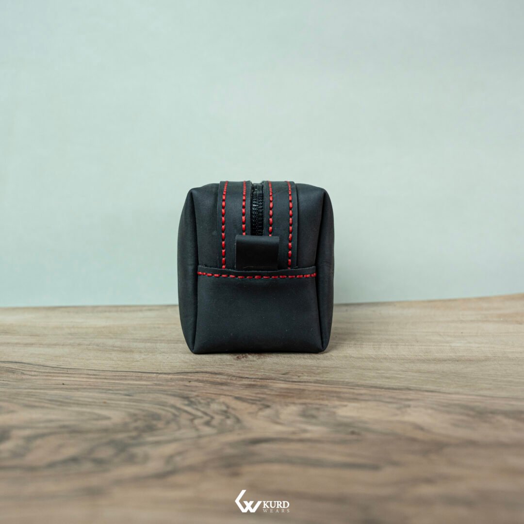 Premium Handbag - Black and Red Stitches - Image 4