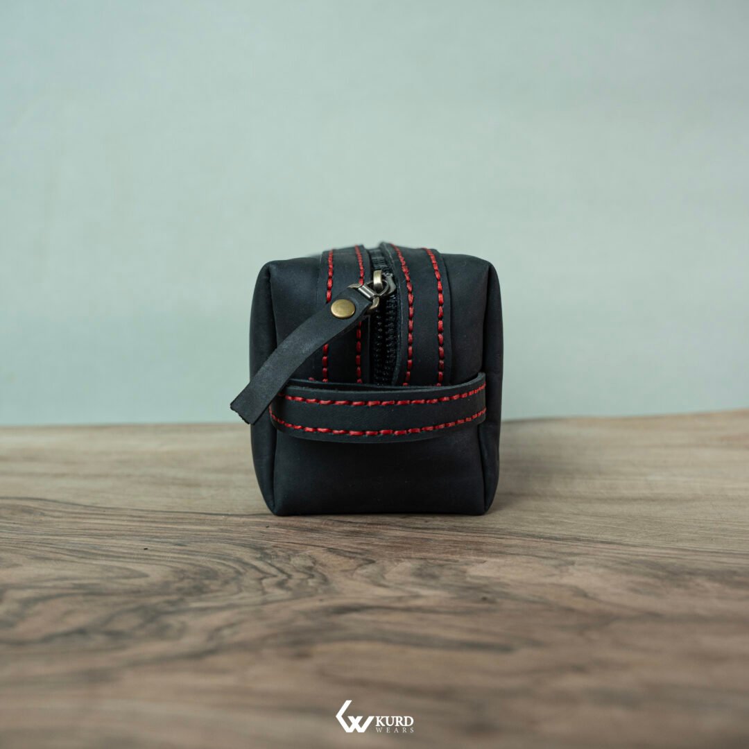 Premium Handbag - Black and Red Stitches - Image 5